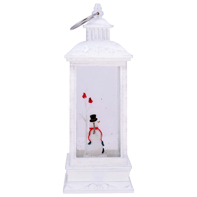 DEMDACO LED Snowman Winter White 12 x 4 Acrylic Christmas Musical Lantern Figurine - Image 2